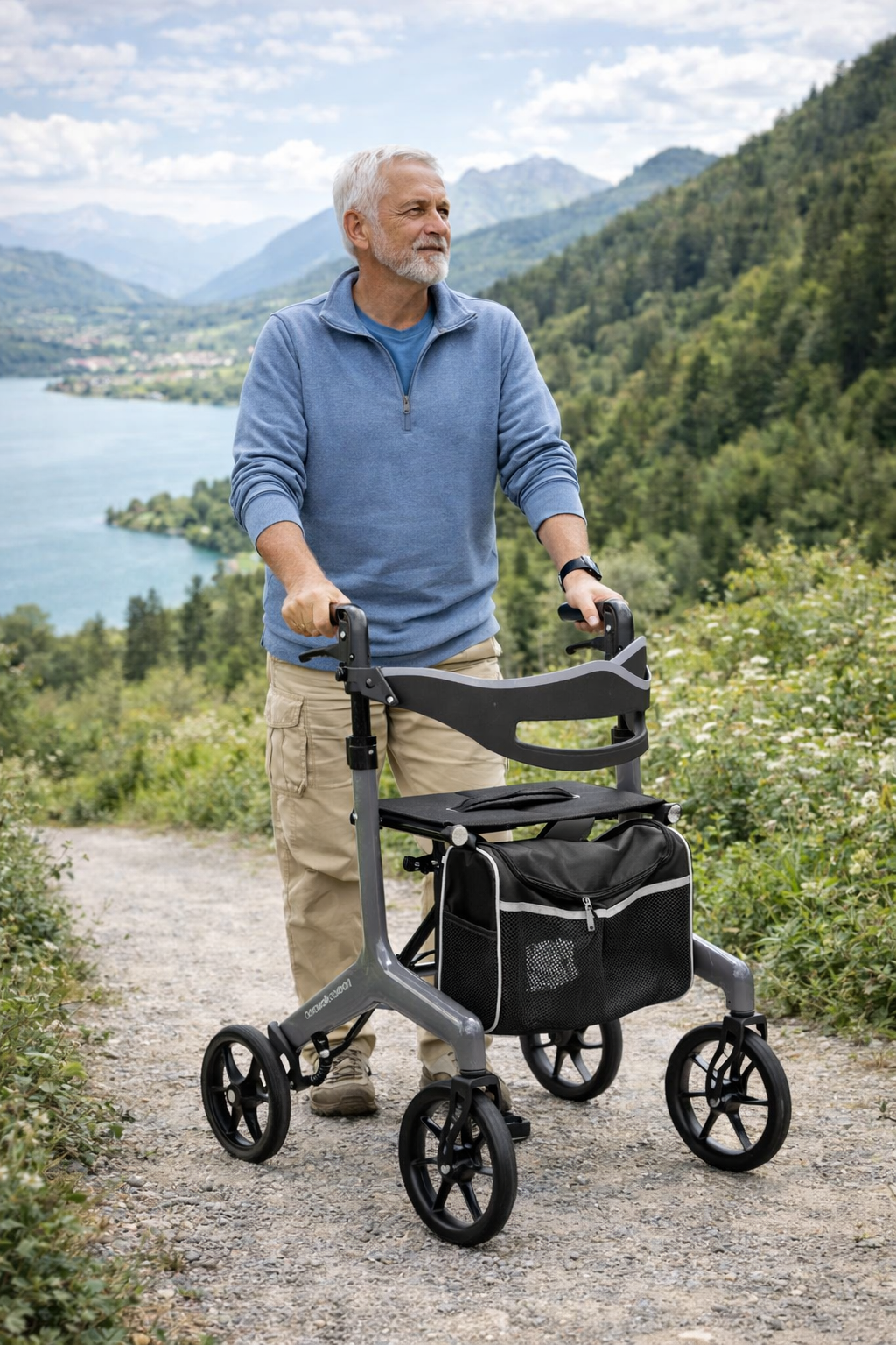 Carbon-Rollator AeroWalk – extra leicht 4,6 kg | Drive Medical