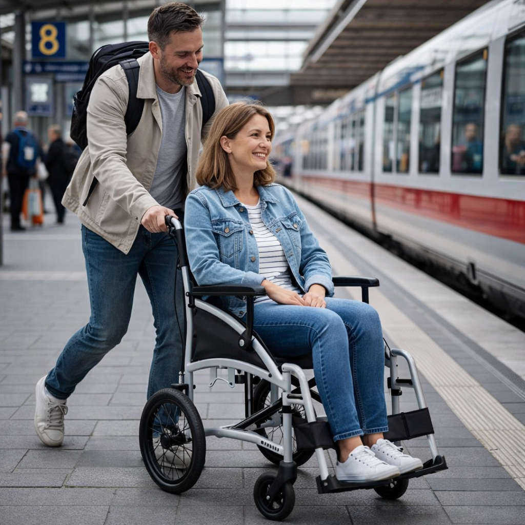 Transportrollstuhl Vida – nur 10 kg, ultraleicht & kompakt | Bischoff & Bischoff