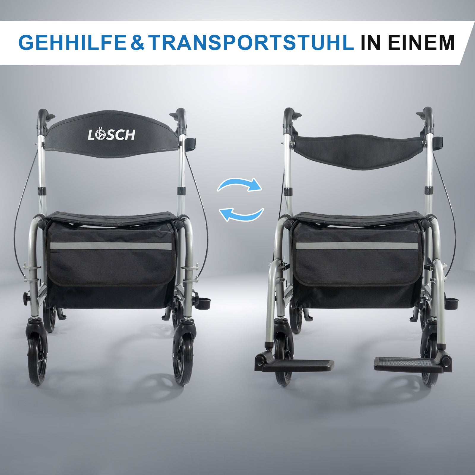 Rollstuhl & Rollator Twin 2in1