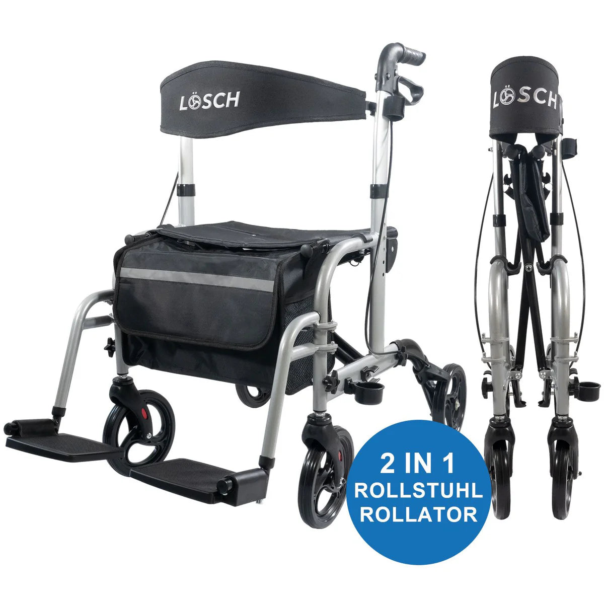 Rollstuhl & Rollator Twin 2in1