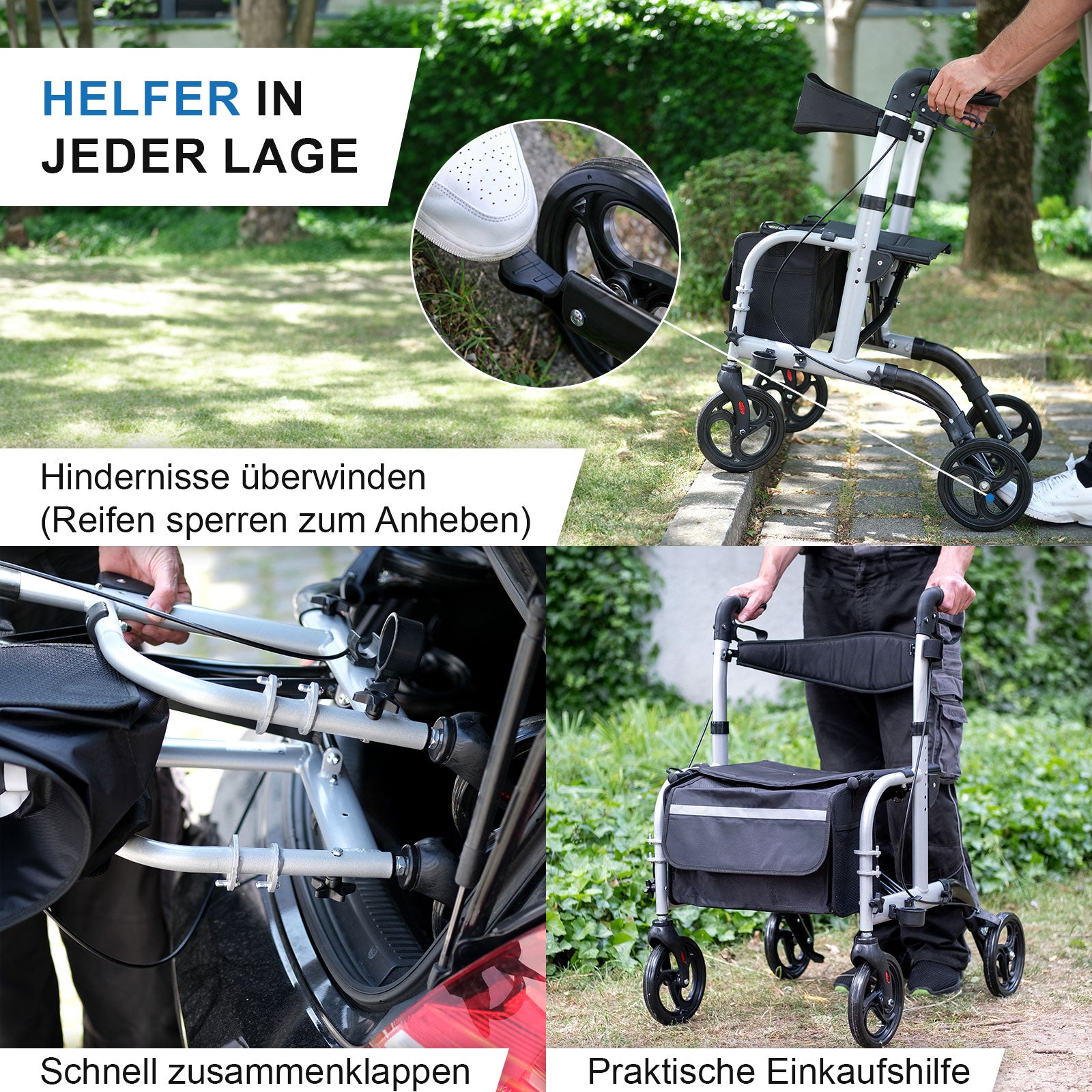 Rollstuhl & Rollator Twin 2in1