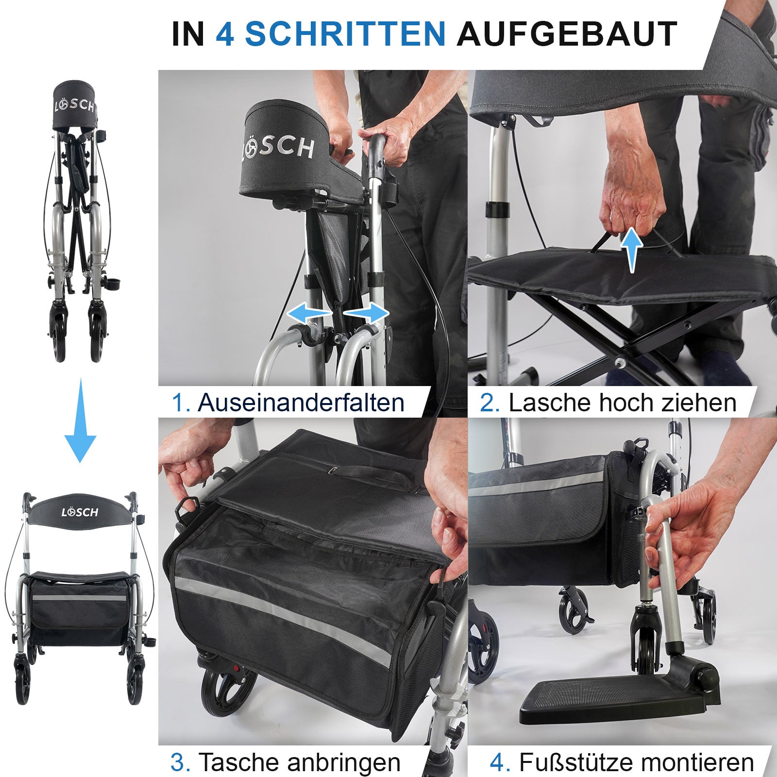 Rollstuhl & Rollator Twin 2in1