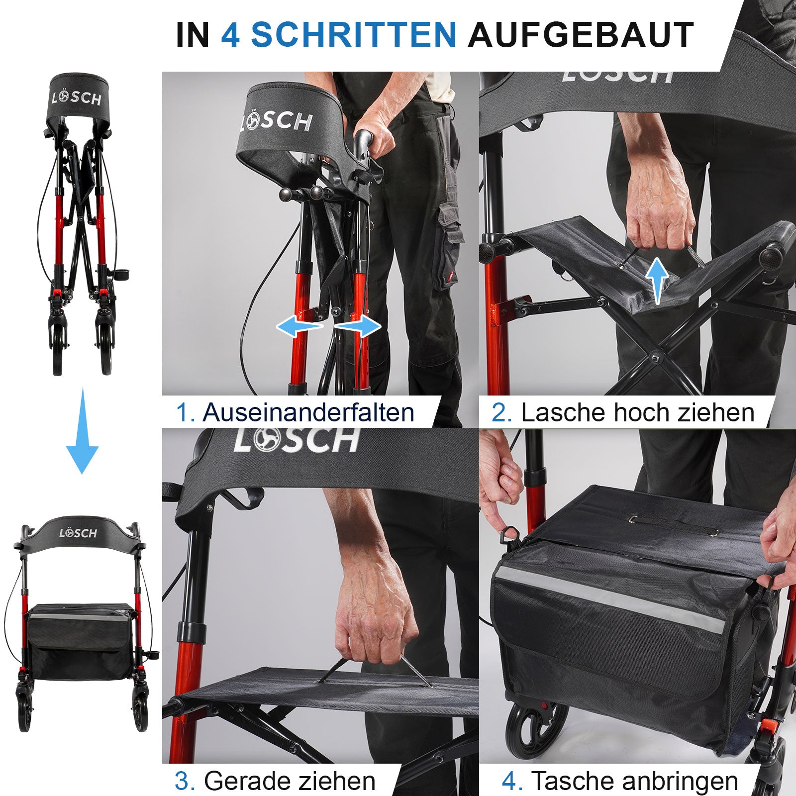 Rollator TABAS Mobility - Leichter Reiserollator