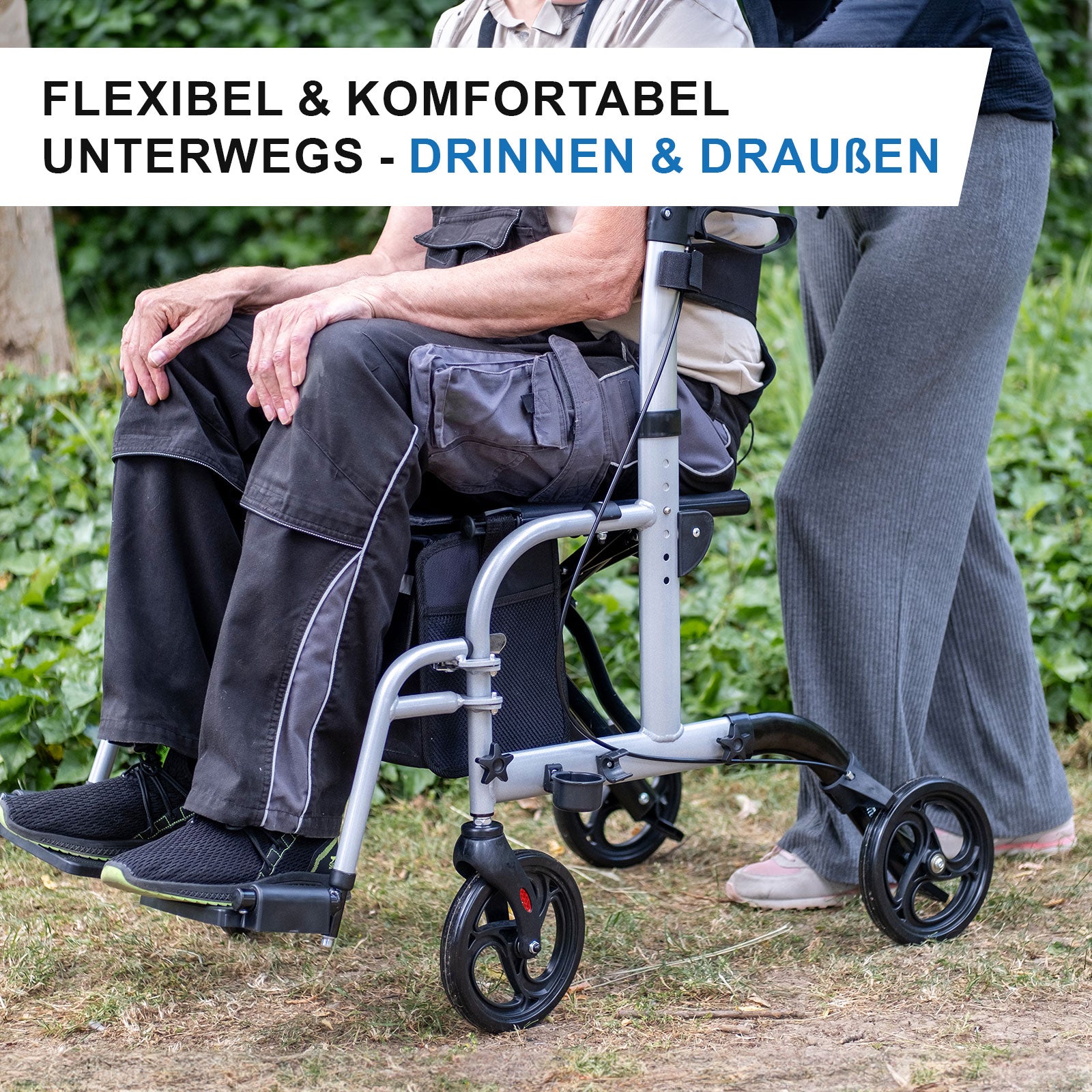 Rollstuhl & Rollator Twin 2in1
