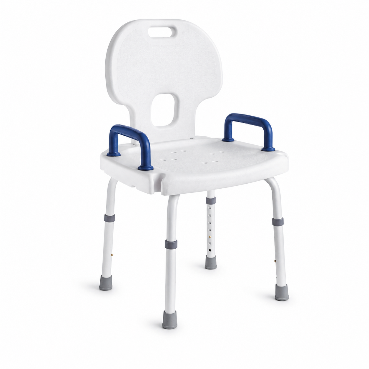 Shower Stool DH 40 L with Backrest - Bischoff & Bischoff