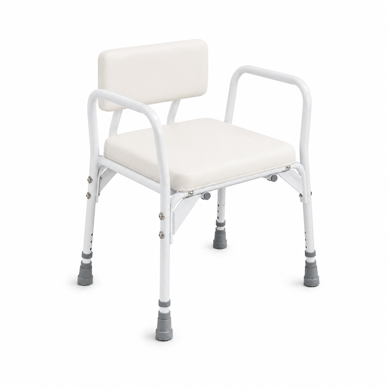 DH-44 L XL Shower Stool with Backrest – extra wide & stable