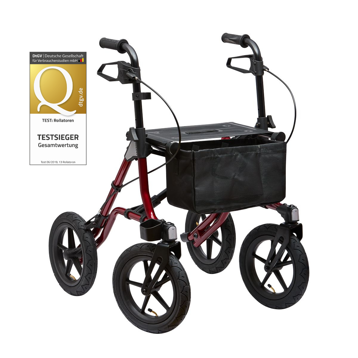 Outdoor Rollator TAiMA XC – Pneumatic Tires & All-Terrain