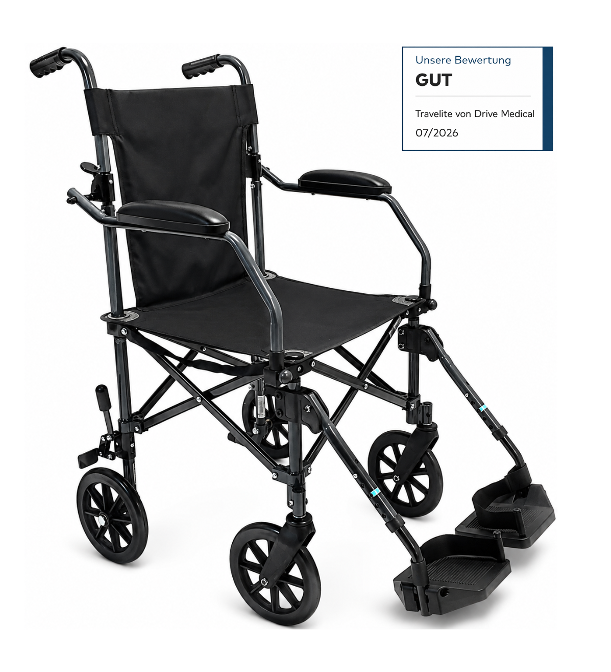 Fauteuil de transfert Travelite – Fauteuil roulant léger et compact pour le quotidien et les voyages