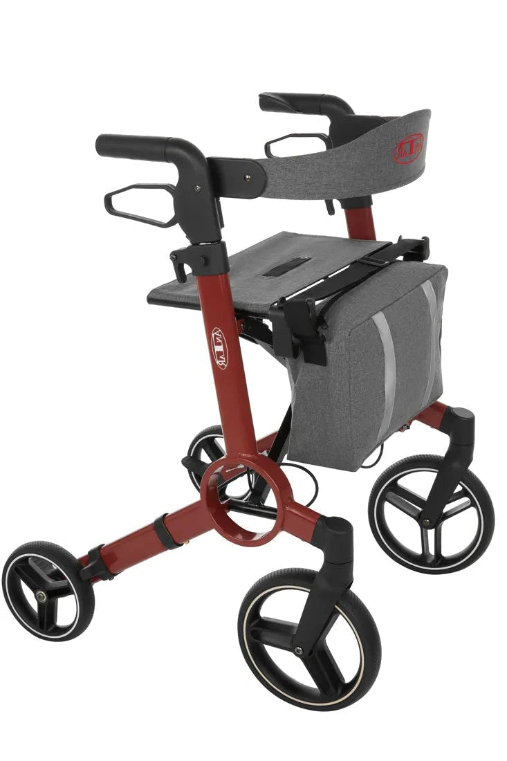 Leichtgewicht-Rollator Antar AT51054 – inkl. Stockhalter, Getränkehalter & Rückengurt