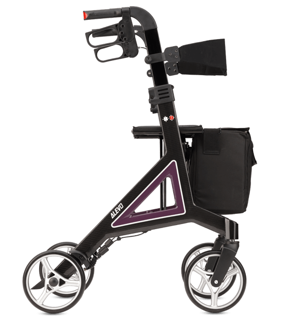 Carbon Rollator ALEVO – ultraleicht 6,0 kg | Premium Design
