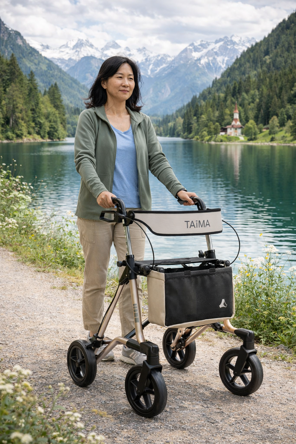TAiMA Ventum Leichtgewicht-Rollator – ultraleicht & stabil (7,7 kg)