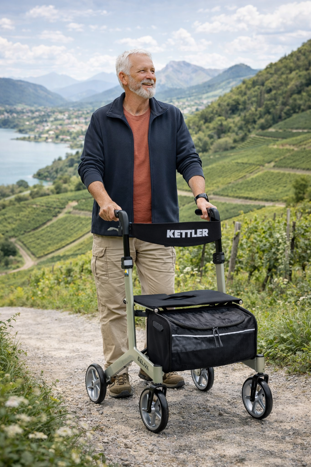 Leichtgewichtrollator BELIVA faltbar – extra leicht 6,7 kg | KETTLER