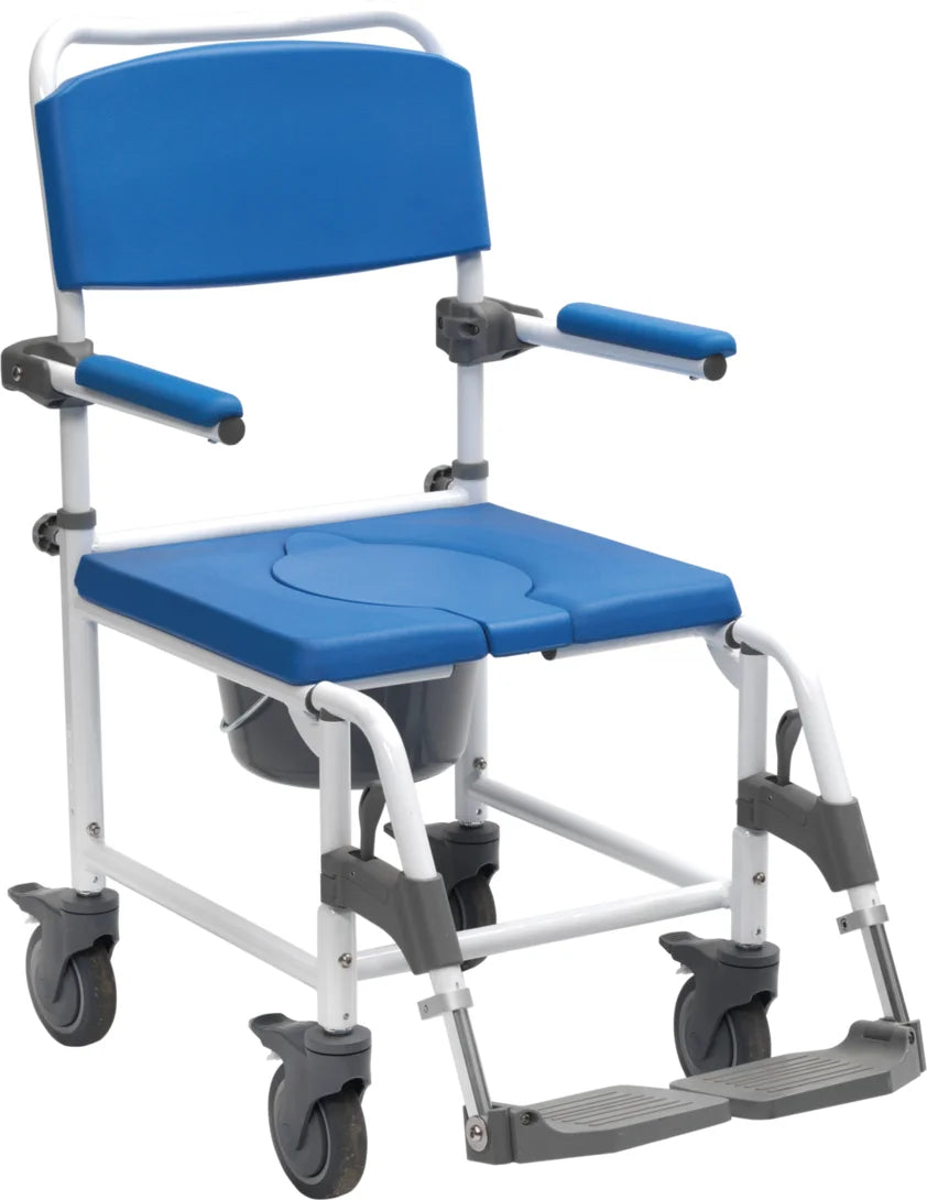 Dusch-Toilettenrollstuhl Aston (5" Räder) - Drive Medical
