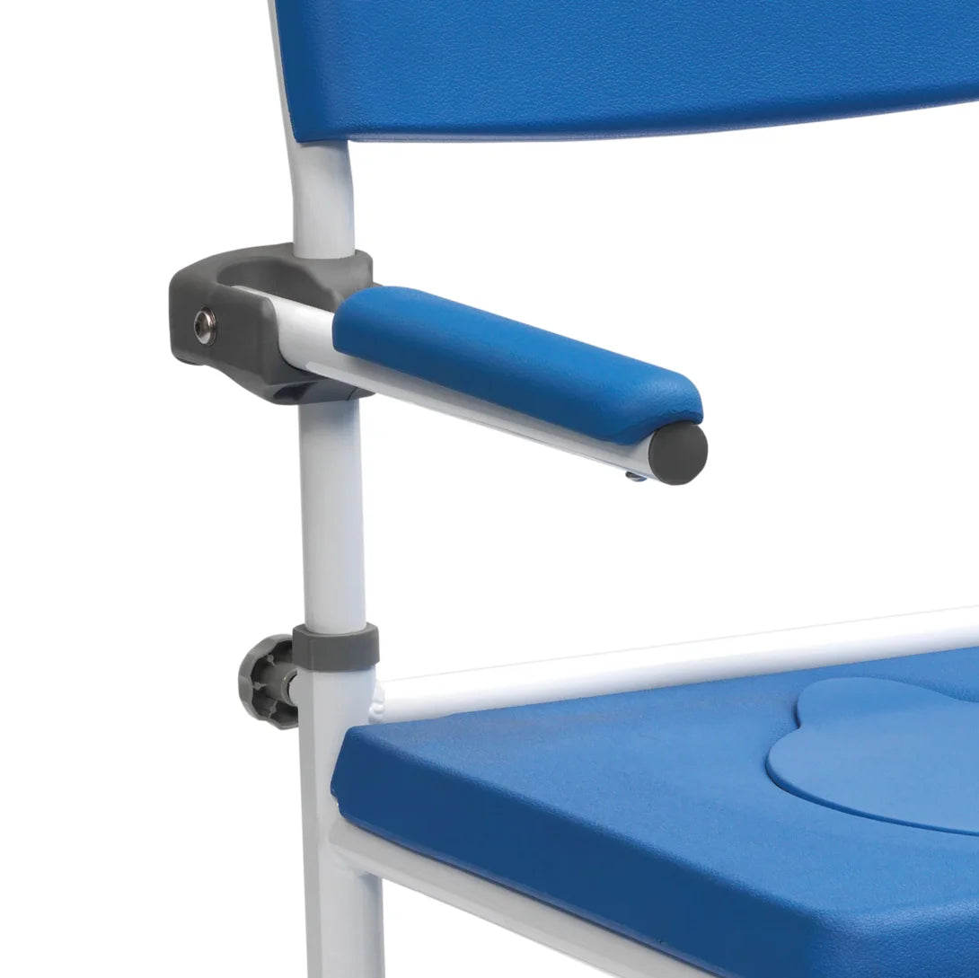 Dusch-Toilettenrollstuhl Aston (5" Räder) - Drive Medical