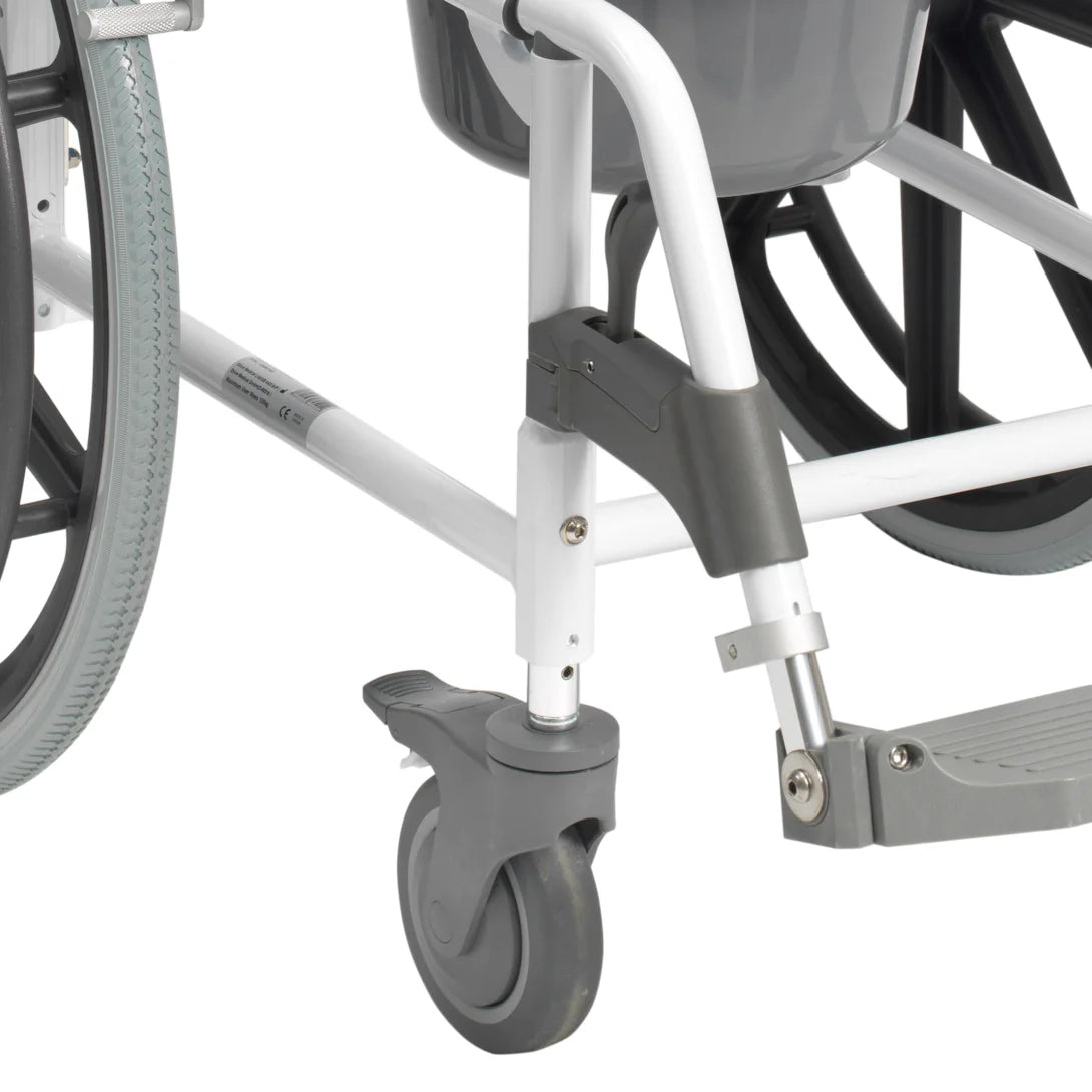 Dusch-Toilettenrollstuhl Aston (5" Räder) - Drive Medical