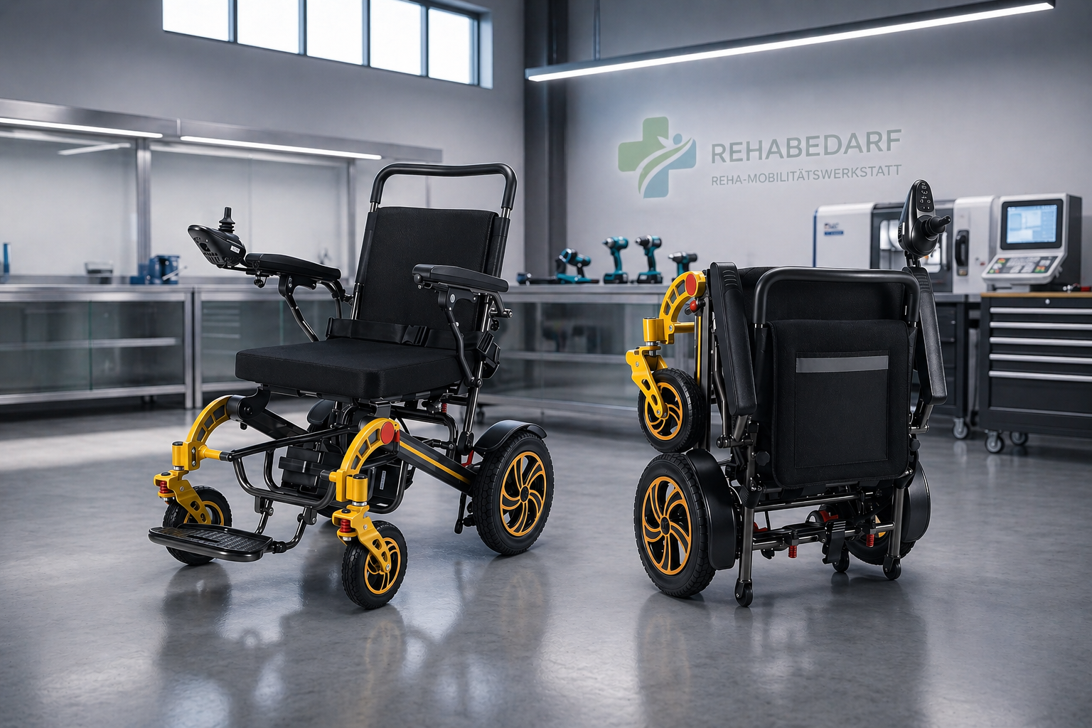 Elektrorollstuhl AT52337 - faltbar & leicht 2x250W