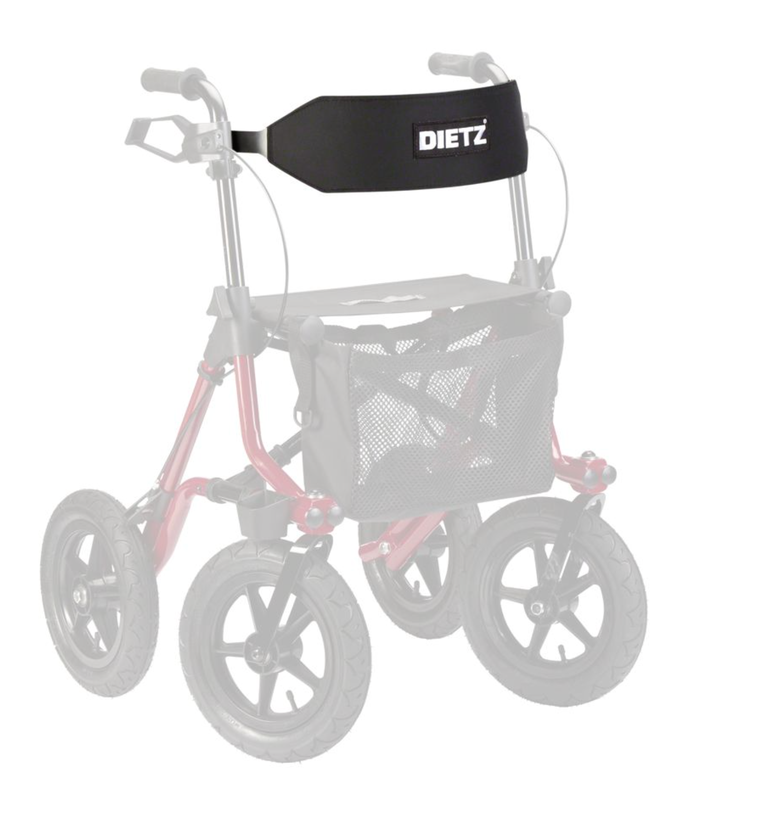 TAiMA XC Outdoor-Rollator mit Soft-PU-Bereifung – Sitzhöhe 61 cm
