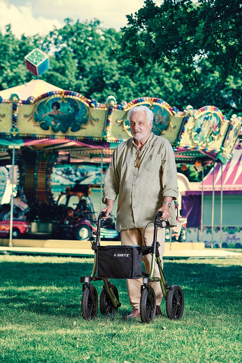 TAiMA XC Outdoor-Rollator mit Soft-PU-Bereifung – Sitzhöhe 61 cm