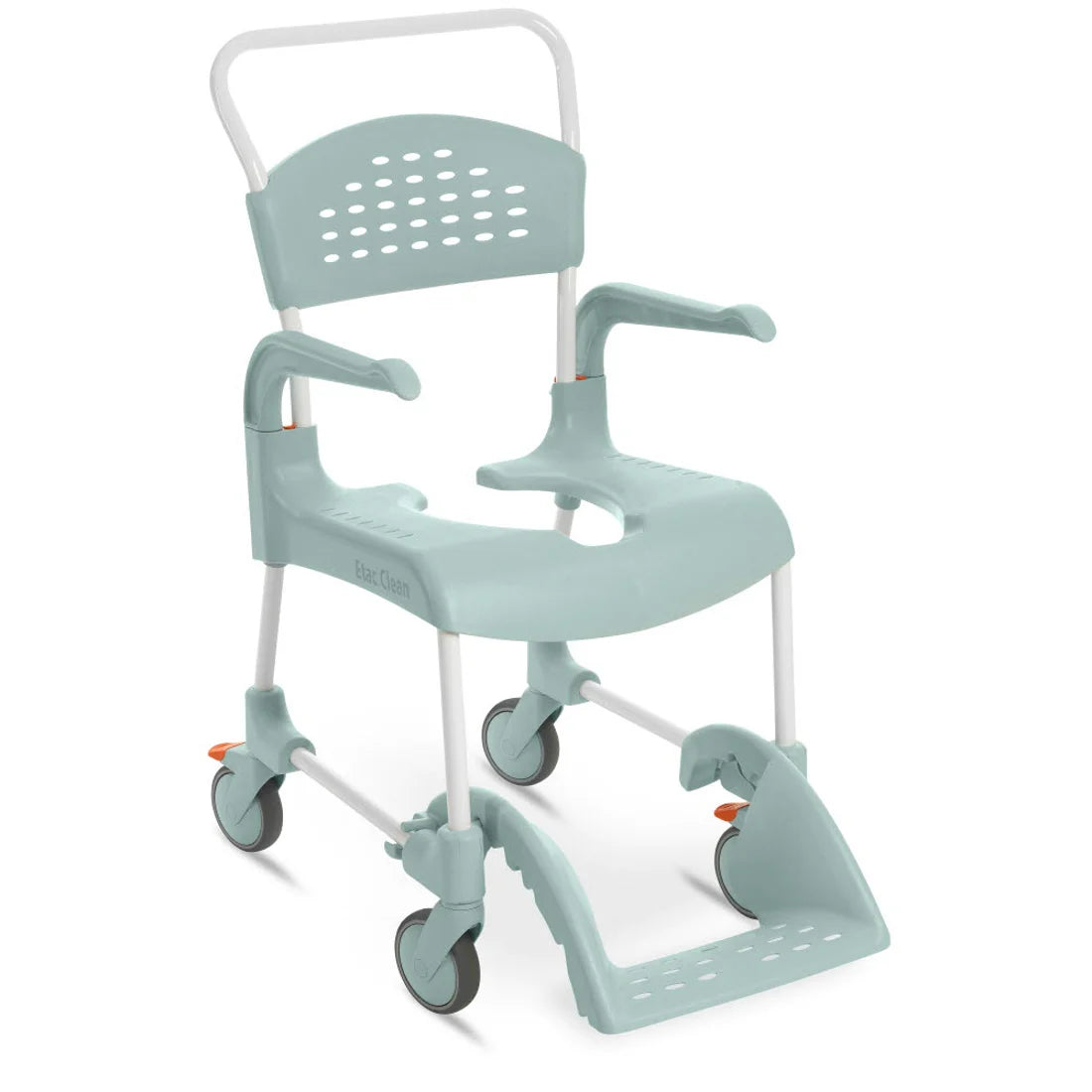 Etac Clean Dusch- & Toilettenrollstuhl – schmal, sicher & pflegeleicht