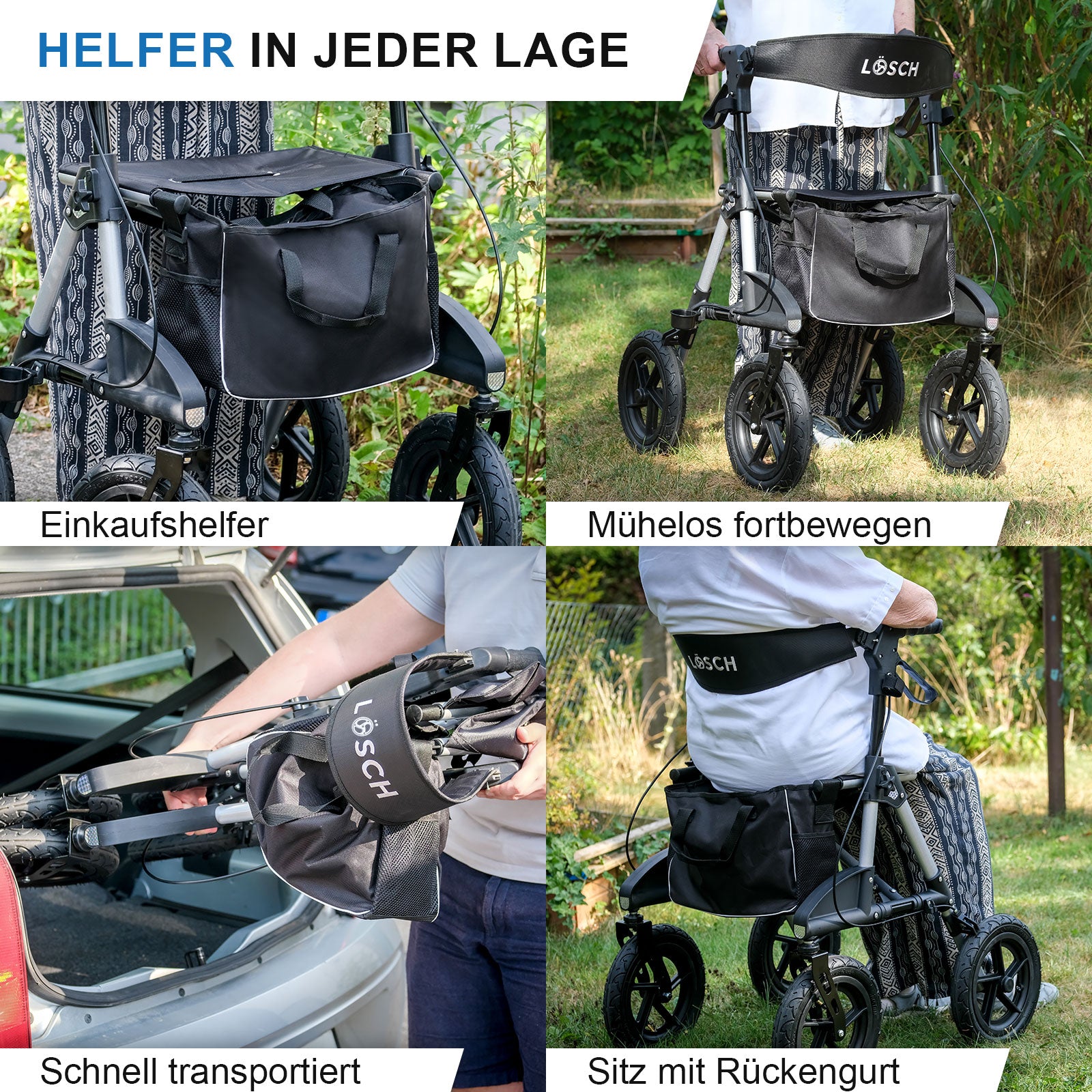Outdoor-Rollator Tabas (EXTRA LEICHT - 8,65 kg)