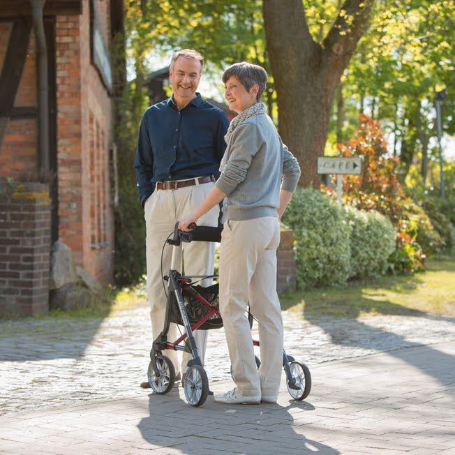 Lightweight Rollator Elan Classic incl. Basket & Cane Holder | Russka
